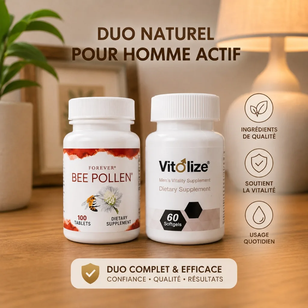 Duo complet et naturel pour homme actif