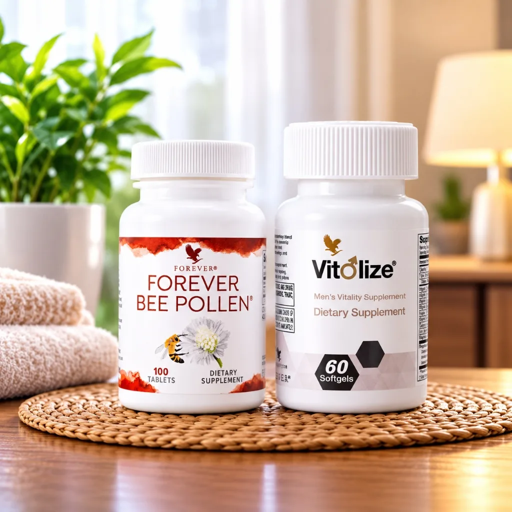 Flacons scellés Forever Bee Pollen et Vitolize